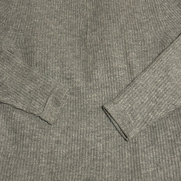 Banana Republic Wool/Camel Hair Blend Grey Quarter Zip Sweater - M - Picture 5 of 8